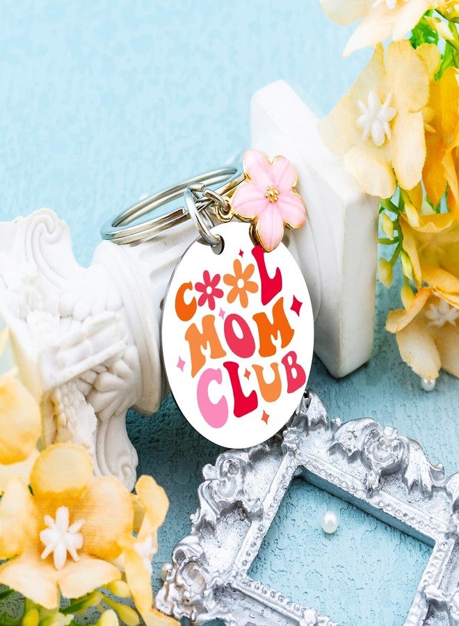 igvean Mom Stocking Stuffers Christmas Mothers Day Birthday Gifts for New Moms Funny Gift for Mom from Daughter Son Pregnant Mother Gifts for Women Cool Moms Club Keychain - Image 5